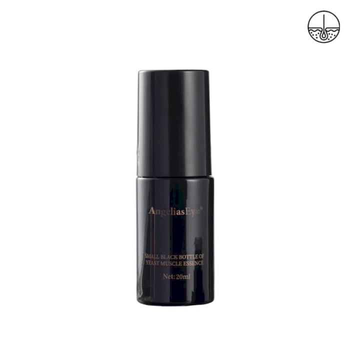Small Black Bottle Of Yeast Muscle Essence Pre-serum