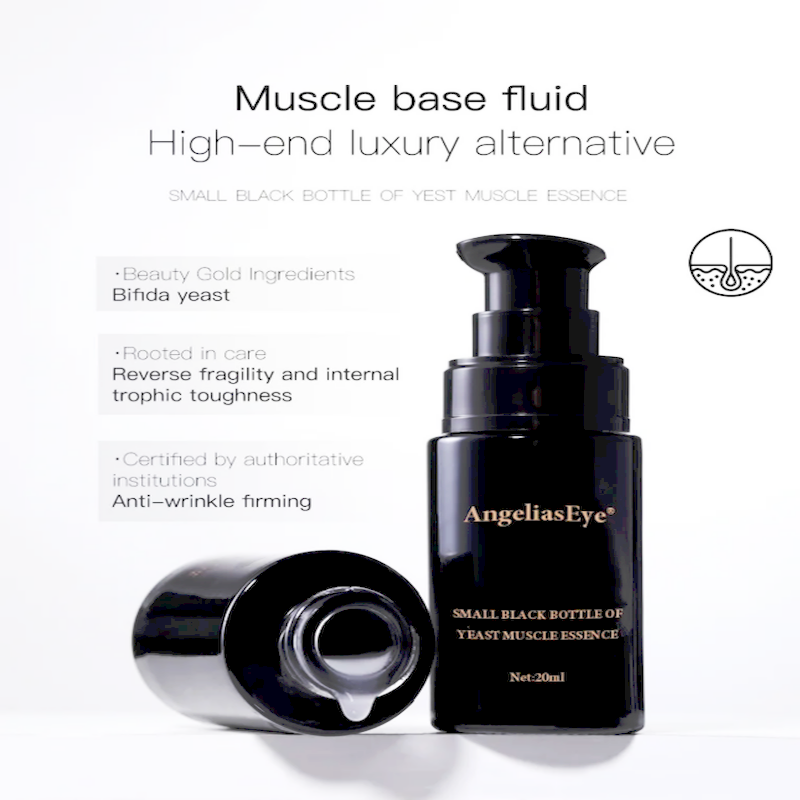Small Black Bottle Of Yeast Muscle Essence Pre-serum